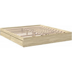 Bed Frame Engineered Wood Material Wooden Storage