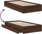Bed Frame Engineered Wood Material Wooden Storage