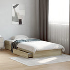 Bed Frame Engineered Wood Material Wooden Storage