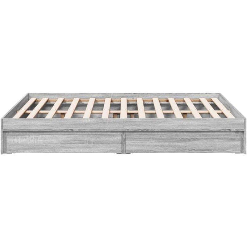 Bed Frame Engineered Wood Material Wooden Storage