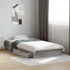 Bed Frame Engineered Wood Material Wooden Storage