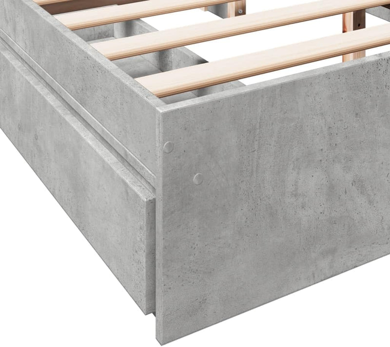 Bed Frame Engineered Wood Material Wooden Storage