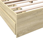 Bed Frame Engineered Wood Material Wooden Storage