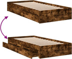 Bed Frame Engineered Wood Material Wooden Storage