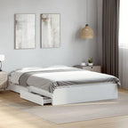 Bed Frame Engineered Wood Material Wooden Storage