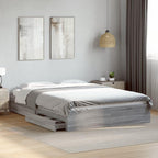 Bed Frame Engineered Wood Material Wooden Storage