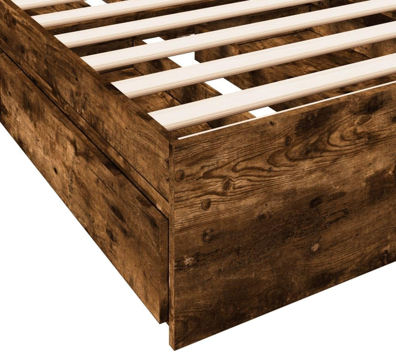 Bed Frame Engineered Wood Material Wooden Storage