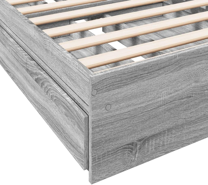 Bed Frame Engineered Wood Material Wooden Storage
