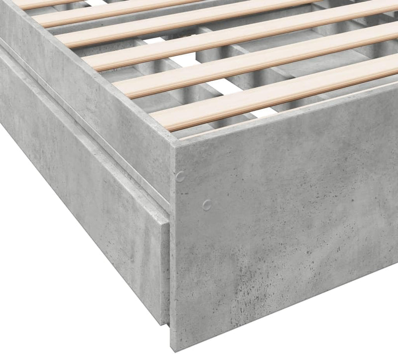 Bed Frame Engineered Wood Material Wooden Storage