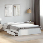 Bed Frame Engineered Wood Material Wooden Storage