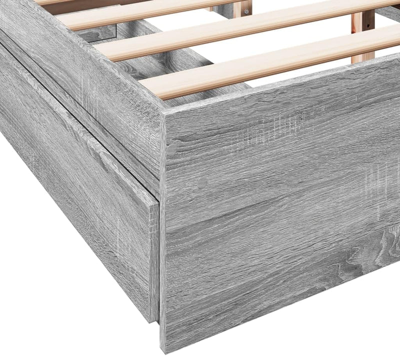 Bed Frame Engineered Wood Material Wooden Storage