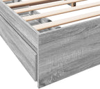 Bed Frame Engineered Wood Material Wooden Storage