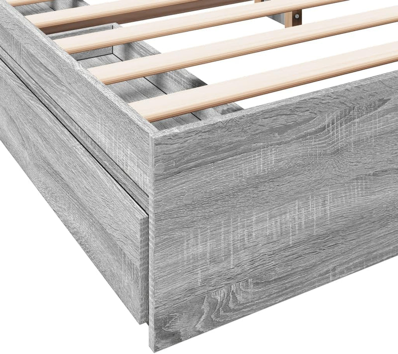 Bed Frame Engineered Wood Material Wooden Storage