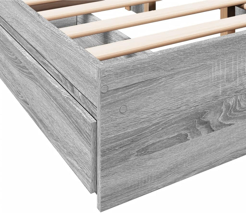 Bed Frame Engineered Wood Material Wooden Storage
