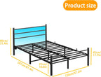 Bed Frame Guest Youth with Slatted for Bedroom
