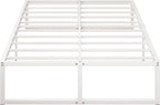 Bed Frame Metal Platform with Steel Slat Support