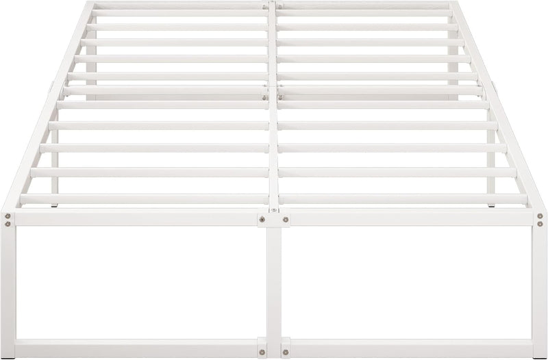 Bed Frame Metal Platform Noise Free Steel Slat