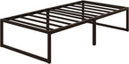 Bed Frame Metal Platform with Steel Slat Support