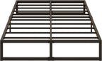 Bed Frame Metal with Steel Slat Support