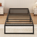 Bed Frame Metal with Steel Slat Support