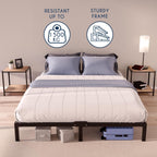 Bed Frame Metal with Storage 35CM Sturdy