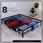 Bed Frame Metal with Storage Sturdy and 20min