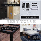 Bed Frame Metal with Storage Sturdy and 20min