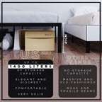Bed Frame Metal with Storage Sturdy and 20min