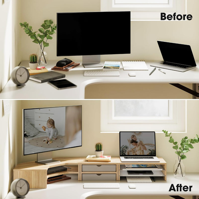 Bed Frame with Adjustable Upholstered Headboard