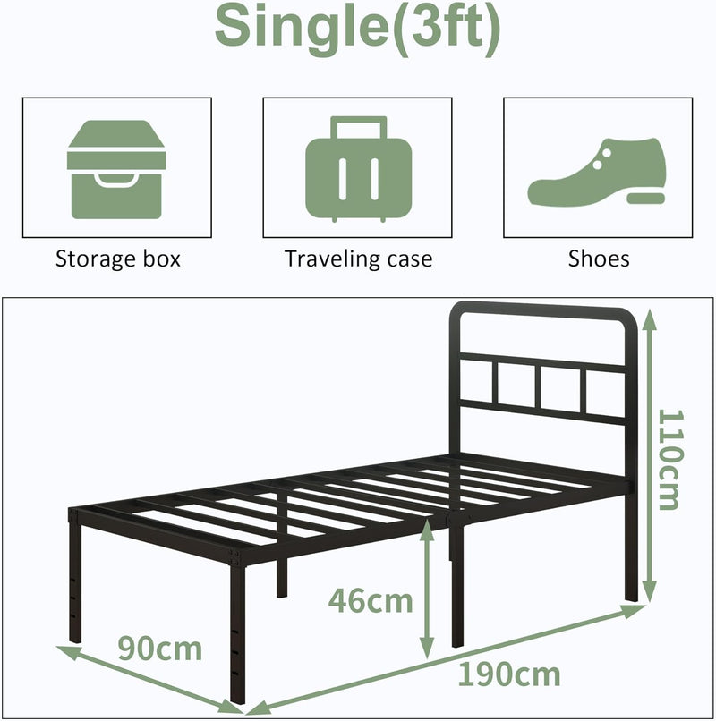 Bed Frame with Curved Headboard