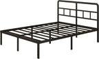Metal Bed Frame with Headboard 46CM High