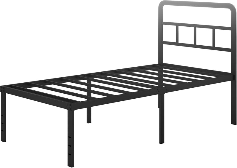 Metal Bed Frame with Headboard 46CM High