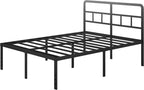 Metal Bed Frame with Headboard 46CM High