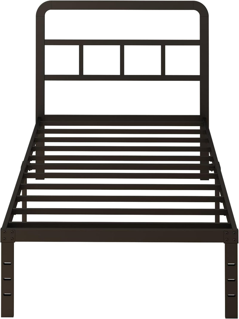 Metal Bed Frame with Headboard 46CM High