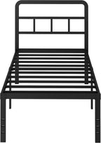 Metal Bed Frame with Headboard 46CM High