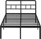 Metal Bed Frame with Headboard 46CM High