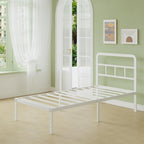 Metal Bed Frame with Headboard 46CM High