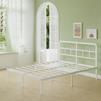 Metal Bed Frame with Headboard 46CM High