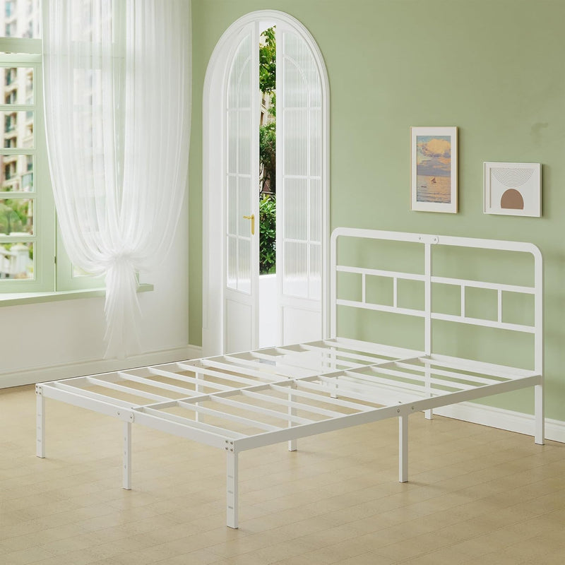 Metal Bed Frame with Headboard 46CM High