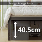 Metal Bed Frame with Headboard 46CM High