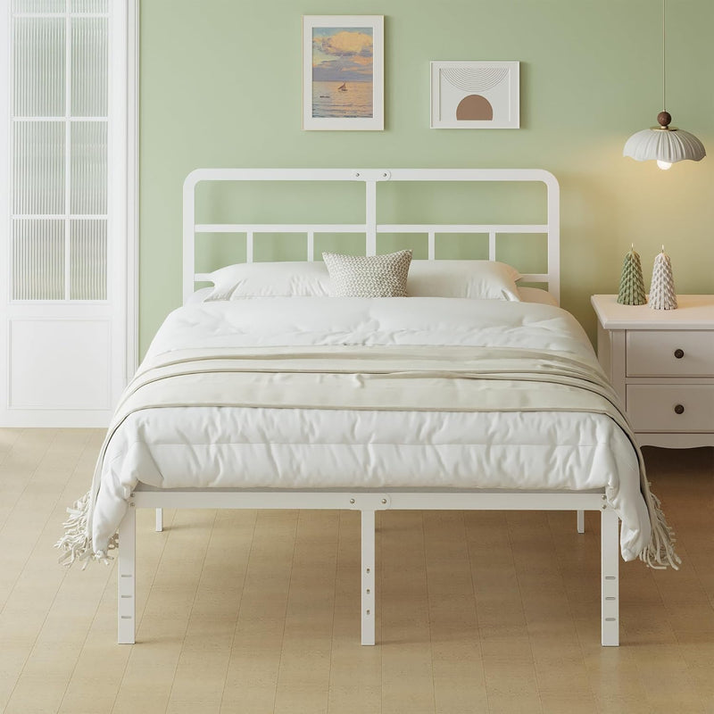 Metal Bed Frame with Headboard 46CM High