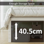 Metal Bed Frame with Headboard 46CM High