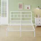 Metal Bed Frame with Headboard 46CM High