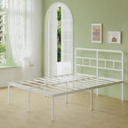Metal Bed Frame with Headboard 46CM High