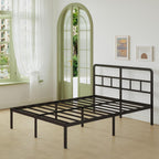 Metal Bed Frame with Headboard 46CM High