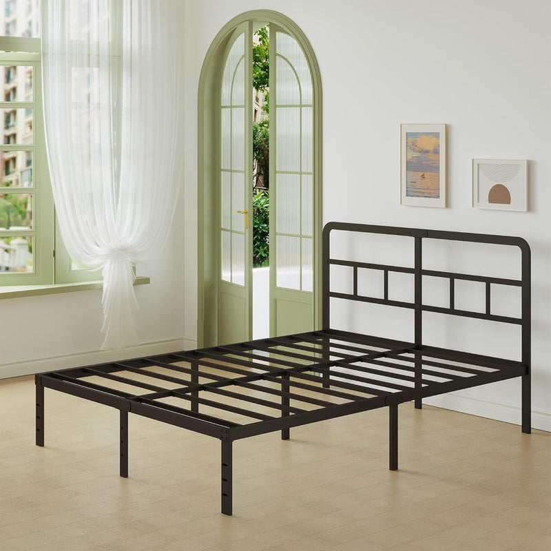 Metal Bed Frame with Headboard 46CM High
