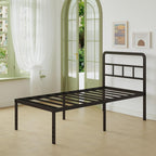 Metal Bed Frame with Headboard 46CM High