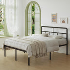 Metal Bed Frame with Headboard 46CM High