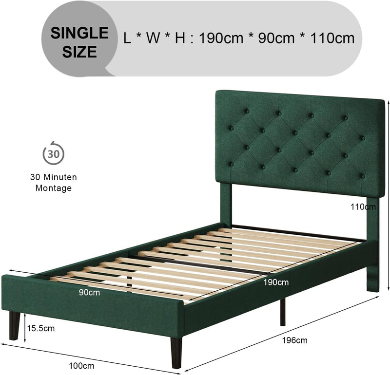 Bed Frame with Headboard