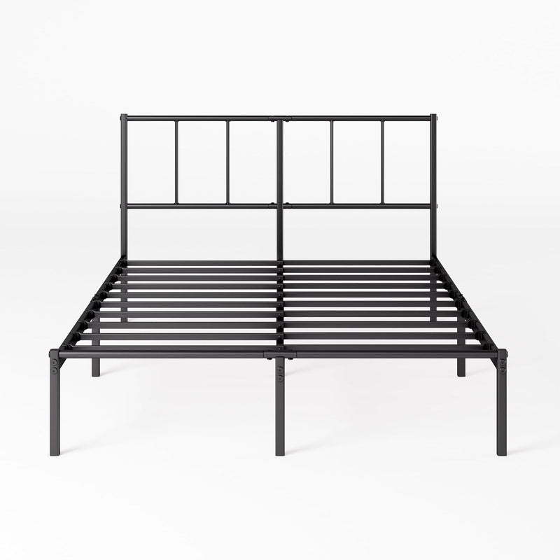 Bed Frame with Headboard 14'' Height Metal Base